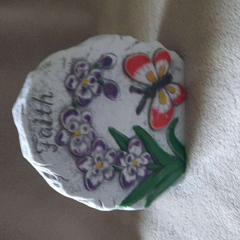 Small faith garden stone or can be for inside home